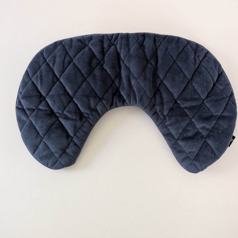 IKEA Dark Blue Quilted Inflatable Travel Pillow